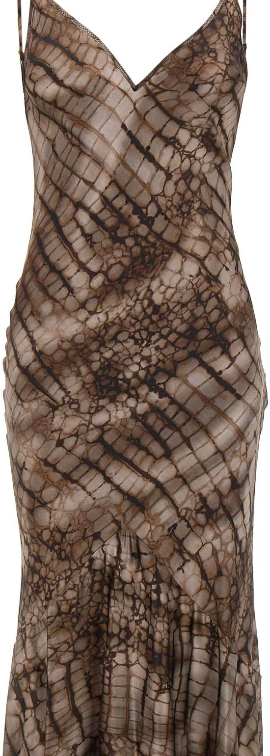 26SS 엘리자베타프랜치 롱 원피스 ABR3061E2644 BROWN - ELISABETTA FRANCHI