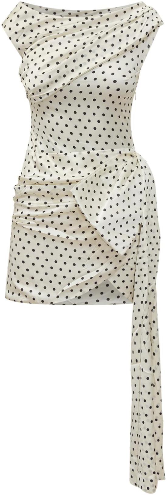 26SS 셀프 포트레이트 숏 원피스 RS26002SCCREAM WHITE