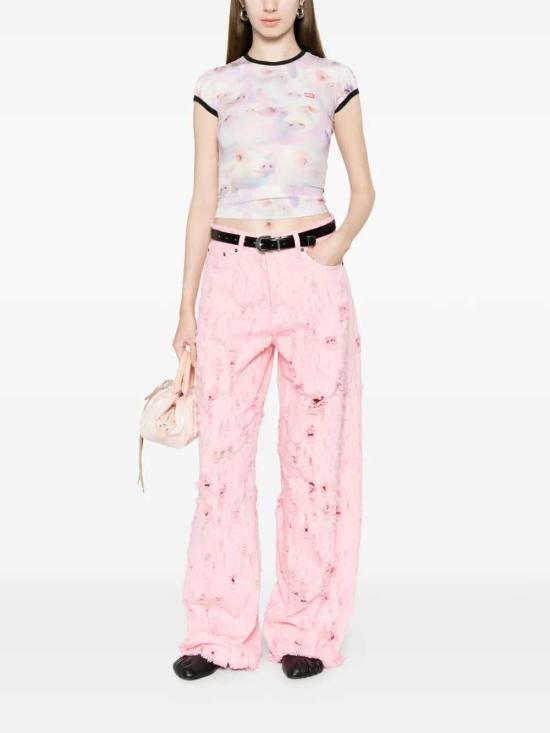 26SS 디젤 반팔 티셔츠 A21022 0IHBS 64NA White - DIESEL