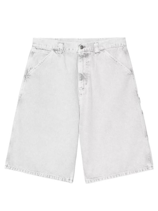 26SS 칼하트 WIP 싱글 니 쇼츠 I036497 89 5F Chalk wash