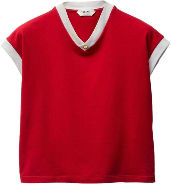 26SS 베르사체 반팔 티셔츠 10236971A178942RC90 RED