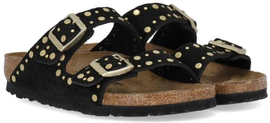 26SS 버켄스탁 뮬/슬리퍼 1030348ARIZONARIVETBLACK - BIRKENSTOCK