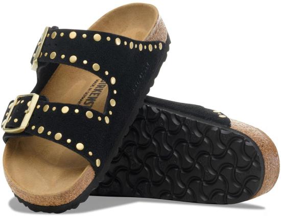 26SS 버켄스탁 뮬/슬리퍼 1030348ARIZONARIVETBLACK - BIRKENSTOCK
