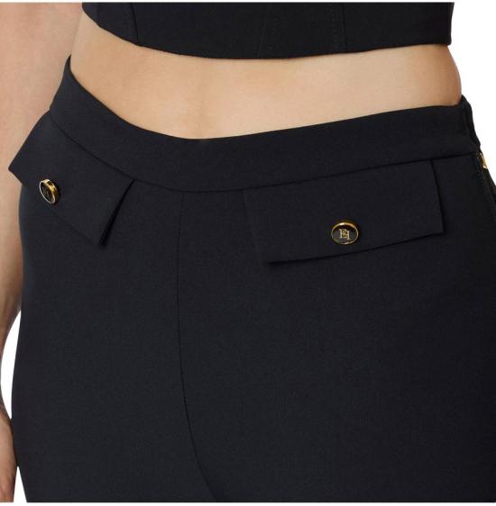 25FW 엘리자베타프랜치 스트레이트 팬츠 PA12056E2110 BLACK - ELISABETTA FRANCHI