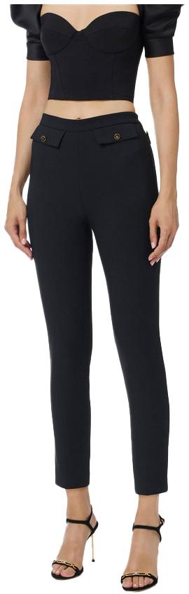 25FW 엘리자베타프랜치 스트레이트 팬츠 PA12056E2110 BLACK - ELISABETTA FRANCHI