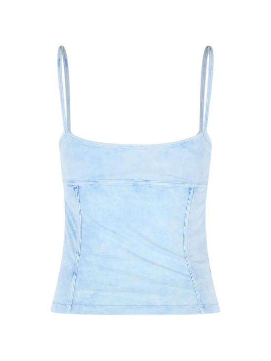 26SS 디젤 T-온니 스트래피 탑 인 데님룩 저지 A18361 0KIBY 01C DENIM - DIESEL