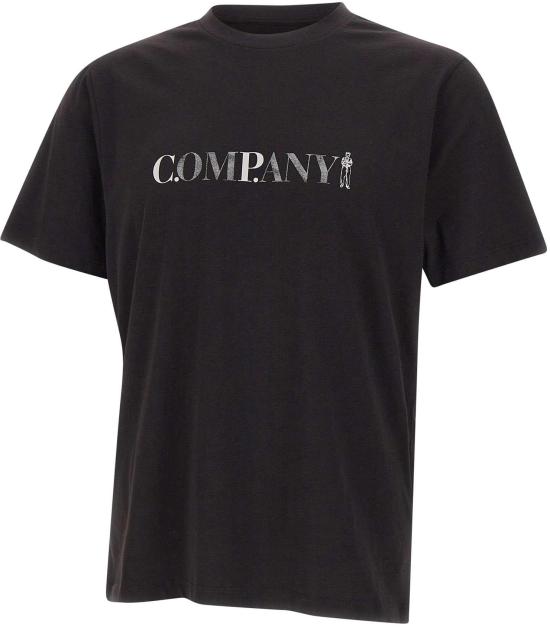 26SS 씨피 컴퍼니 30/1 저지 숏슬리브 로고 티셔츠 20CMTS085A005100W999 BLACK