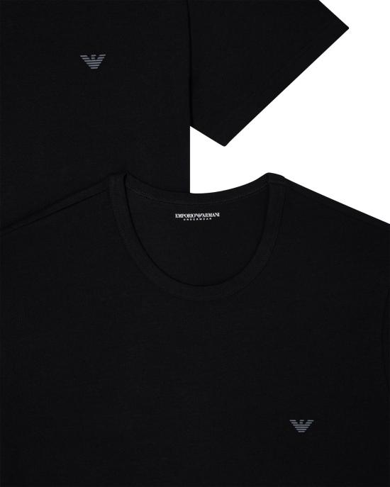 25FW 엠포리오 아르마니 탑 EM000391AF14132MC005 BLACK - EMPORIO ARMANI
