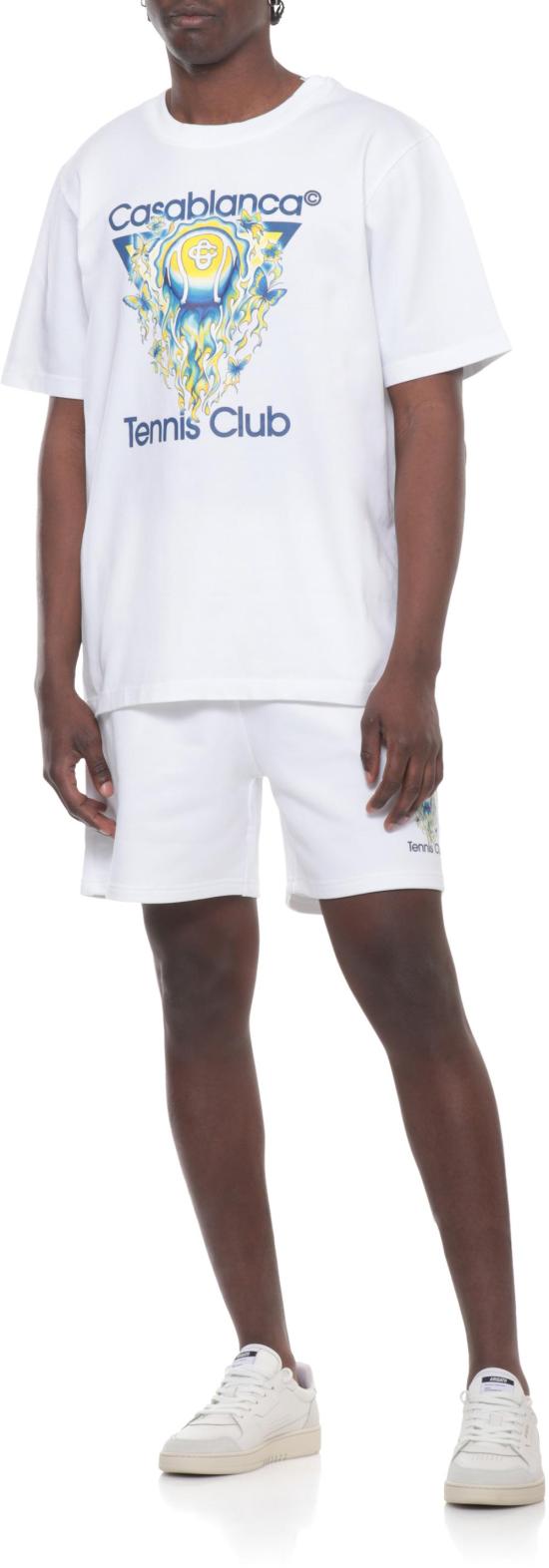 26SS 카사블랑카 숏팬츠 MSP26JTR00302 WHITE - CASABLANCA