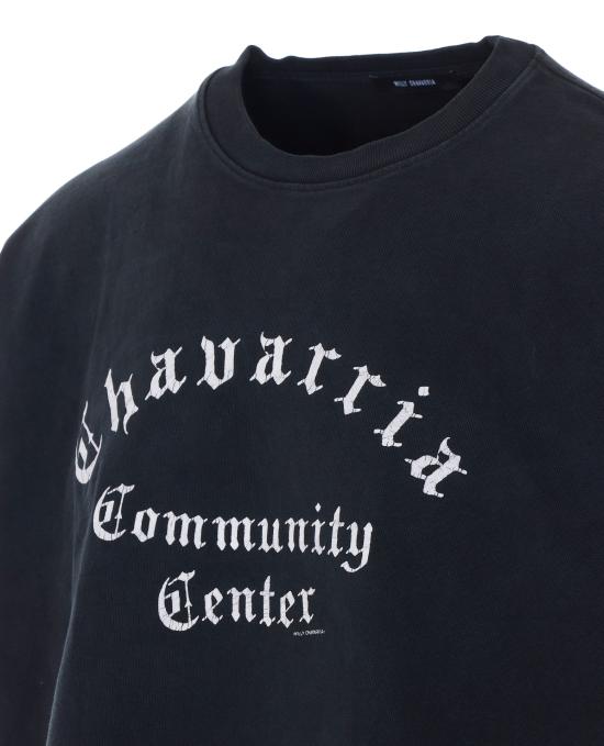 26SS 윌리 차바리아 반팔 티셔츠 WCJSY0200 001 Black - WILLY CHAVARRIA