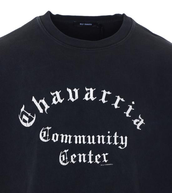 26SS 윌리 차바리아 반팔 티셔츠 WCJSY0200 001 Black - WILLY CHAVARRIA