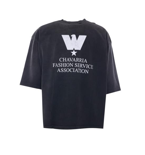 26SS 윌리 차바리아 반팔 티셔츠 WCJSY0274 001 Black - WILLY CHAVARRIA