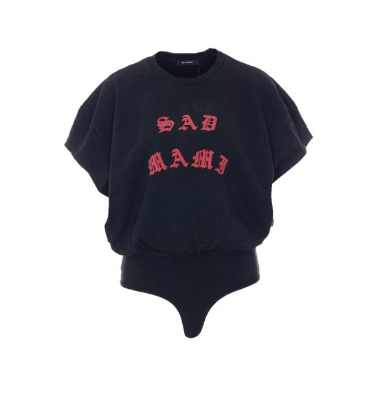 26SS 윌리 차바리아 바디수트 티셔츠 WCJSY0223 001 Black