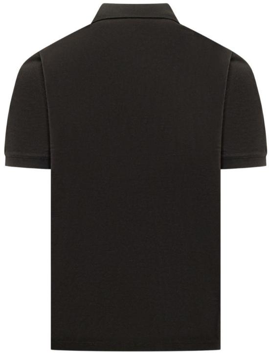 26SS 엠포리오 아르마니 로고 저지 폴로 셔츠 EM004579AF13742UC001 BLACK - EMPORIO ARMANI