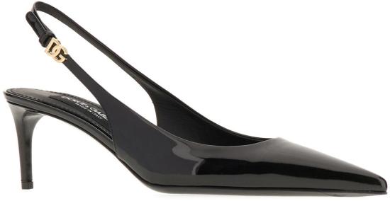 26SS 돌체앤가바나 에나멜 슬링백 CG0773A147180999 BLACK - DOLCE & GABBANA