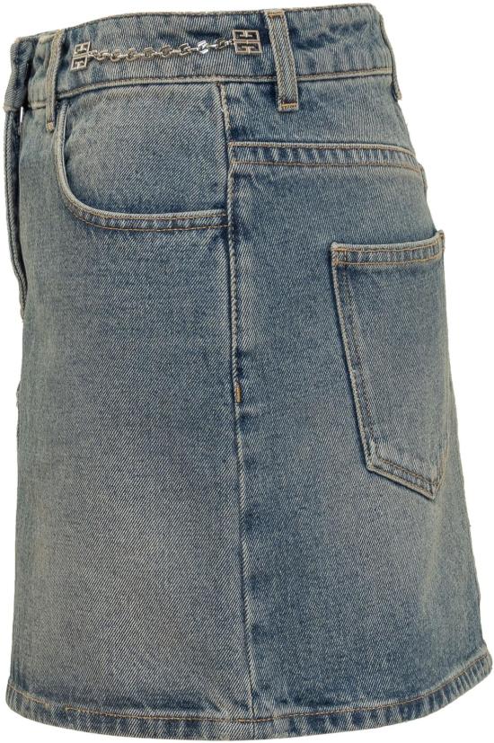  지방시 데님 스커트 BW40SQ5Y9N420 BLUE - GIVENCHY