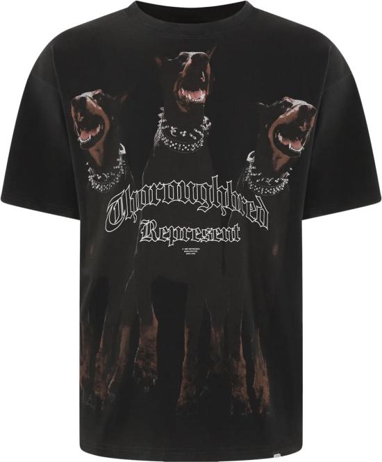 25FW 리프레젠트 반팔 티셔츠 MLM41135003 BLACK