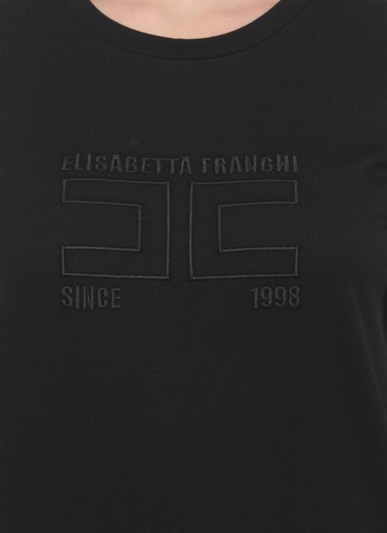 26SS 엘리자베타프랜치 반팔 티셔츠 MA71G61E2110 BLACK - ELISABETTA FRANCHI
