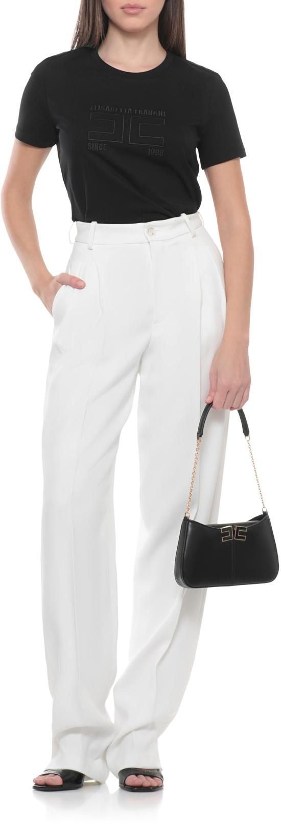 26SS 엘리자베타프랜치 반팔 티셔츠 MA71G61E2110 BLACK - ELISABETTA FRANCHI