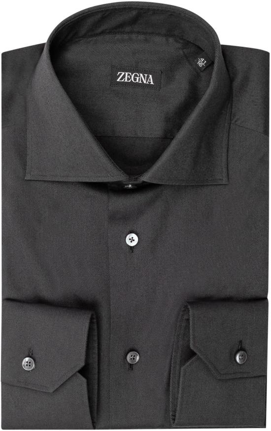 26SS 에르메네질도제냐 긴팔 셔츠 R301347A39MSOBA022 DONKERGREY