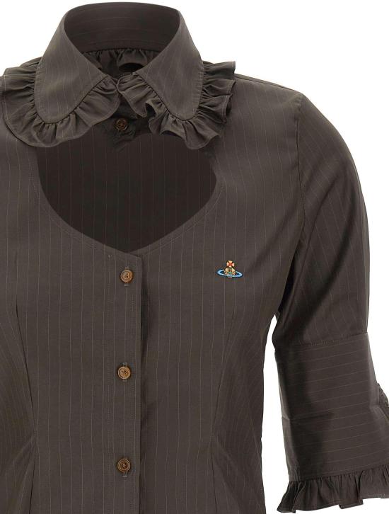 26SS 비비안웨스트우드 블라우스 1501006IW01EJD203 BROWN - VIVIENNE WESTWOOD