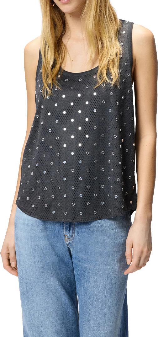 26SS 핑코 민소매 티셔츠 106853A3BCI91 GREY - PINKO