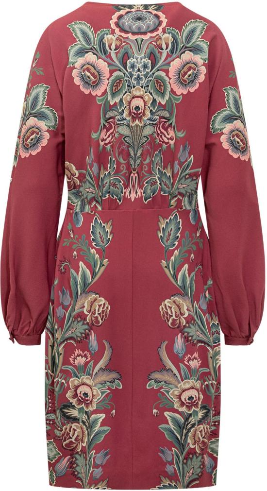 25FW 에트로 미디 원피스 WRHA042799SPD90X0865 MAROON - ETRO