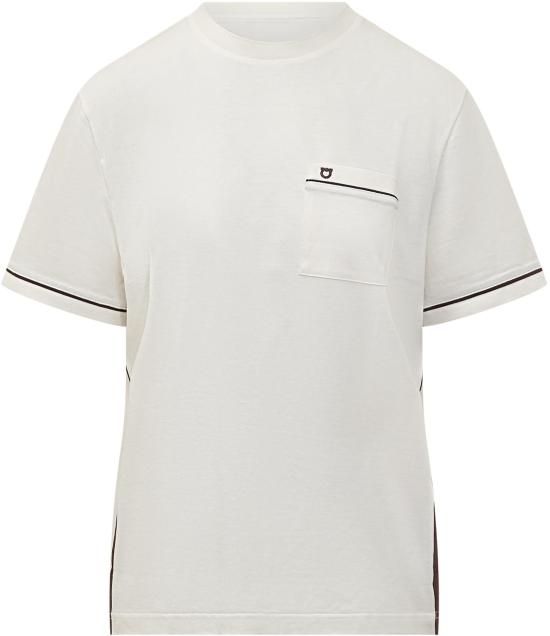 26SS 살바토레 페라가모 반팔 티셔츠 13I068791701 WHITE