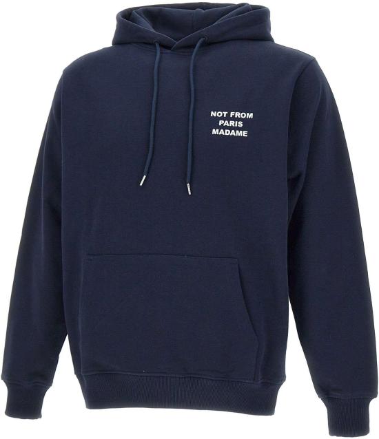 26SS 드롤드무슈 후드 티셔츠 HO162CO127NY BLUE