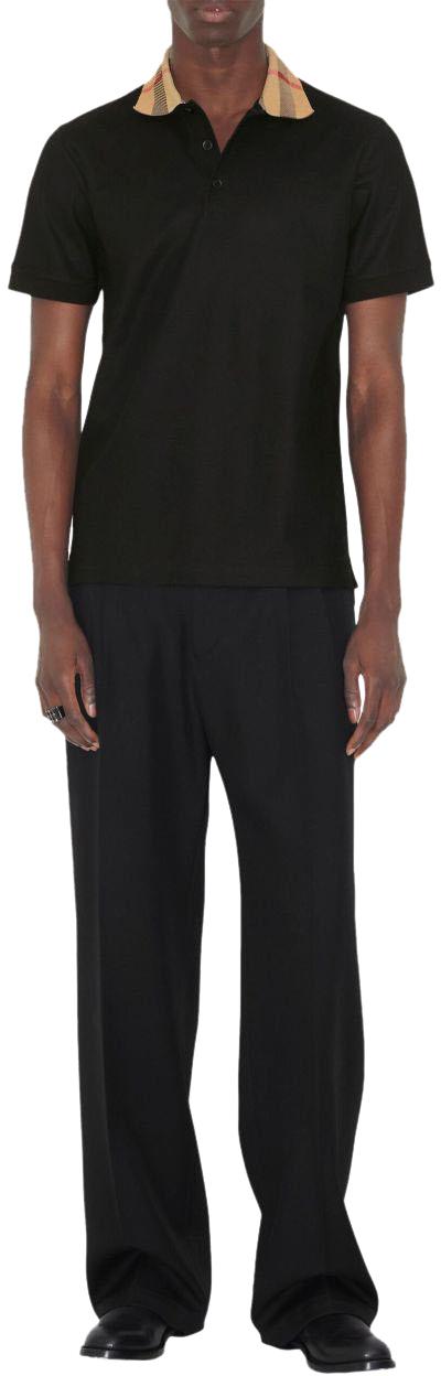 26SS 버버리 코튼 폴로 셔츠 8071620A1189 BLACK - BURBERRY