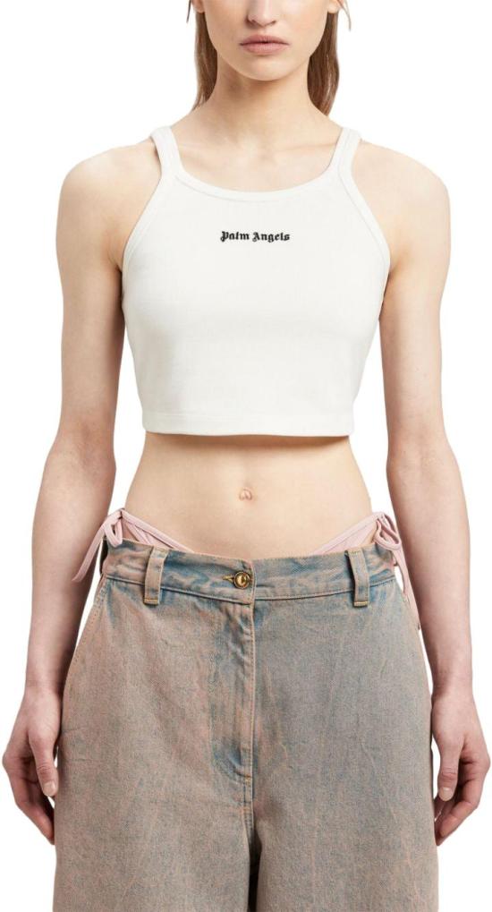  팜앤젤스 민소매 티셔츠 PWAD060S24FAB0020310 WHITE - PALM ANGELS
