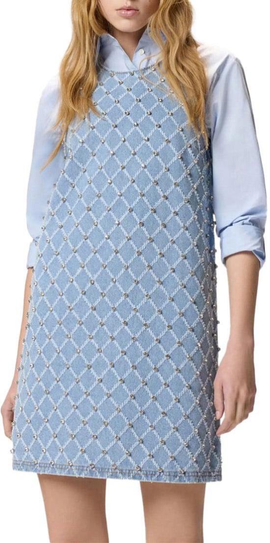 26SS 핑코 미디 원피스 106245A32NPJE BLUE - PINKO