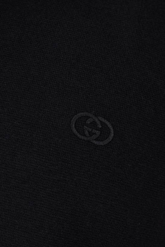 26SS 구찌 자수 실크 코튼 폴로 셔츠 853378XKFDL4255 BLUE - GUCCI