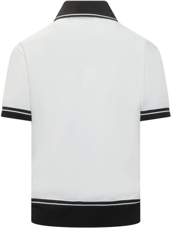 26SS 돌체앤가바나 자수 피케 폴로 셔츠 F8V33ZGDDMHW0800 WHITE - DOLCE & GABBANA