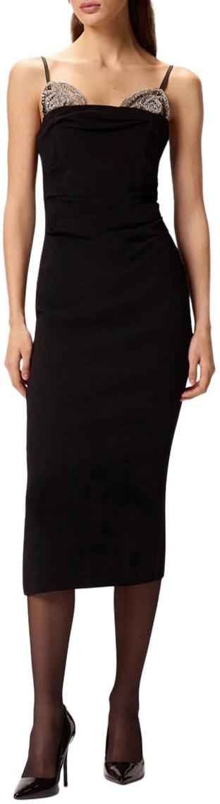 26SS 핑코 미디 원피스 106637A31PZ99 BLACK - PINKO