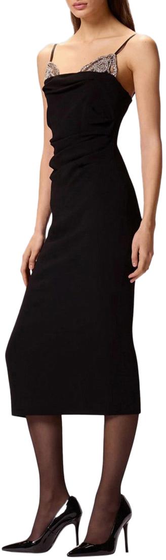 26SS 핑코 미디 원피스 106637A31PZ99 BLACK - PINKO