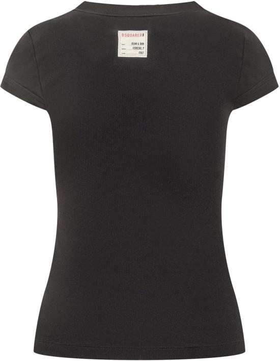 25FW 디스퀘어드2 반팔 티셔츠 S72GD0600D20021900 BLACK - DSQUARED2