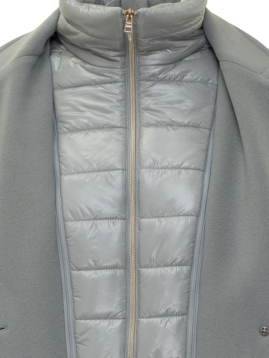 25FW 에르노 벨루어 울 클로스 & 울트라라이트 나일론 코트 CA000594D334779095 GREY - HERNO