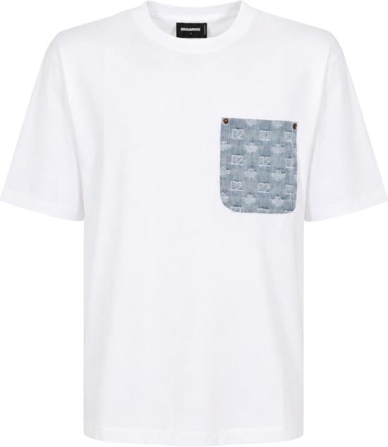26SS 디스퀘어드2 반팔 티셔츠 S74GD1554D20106100 WHITE