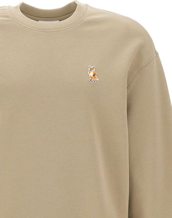 25FW 메종키츠네 스탠딩 폭스 컴포트 스웨트셔츠 PM00311KM03410302 BEIGE - MAISON KITSUNE