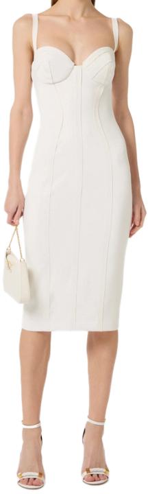 26SS 엘리자베타프랜치 미디 원피스 AB91861E2360 WHITE - ELISABETTA FRANCHI