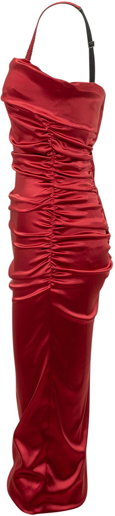 26SS 돌체앤가바나 스트레치 새틴 피티드 드레스 F6TYJTFURADR0046 RED - DOLCE & GABBANA
