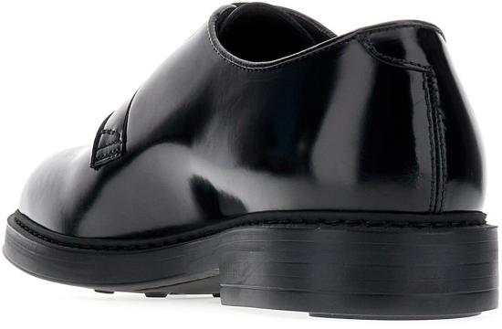 25FW 듀칼 레더 레이스업 슈즈 DU1385BRUXUF007NN00 BLACK - DOUCAL’S