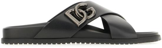 25FW 돌체앤가바나 뮬/슬리퍼 A80525A9Q6780999 BLACK