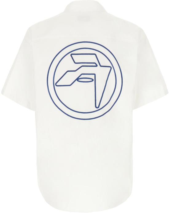  엠부시 반팔 셔츠 BMGG001S24FAB0010145 WHITE - AMBUSH