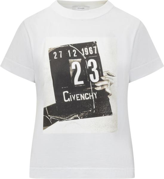 26SS 지방시 반팔 티셔츠 BW70FJP7A4100 WHITE