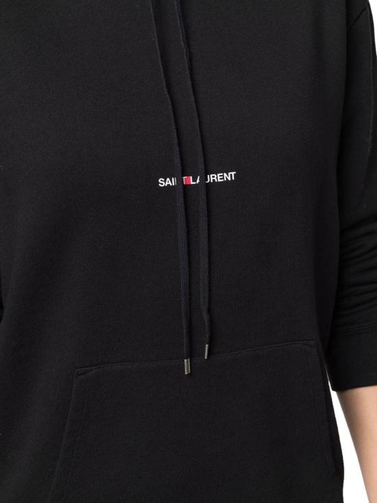  생로랑 리브 고쉬 로고 후드 677256YB2EZ1035 BLACK - SAINT LAURENT