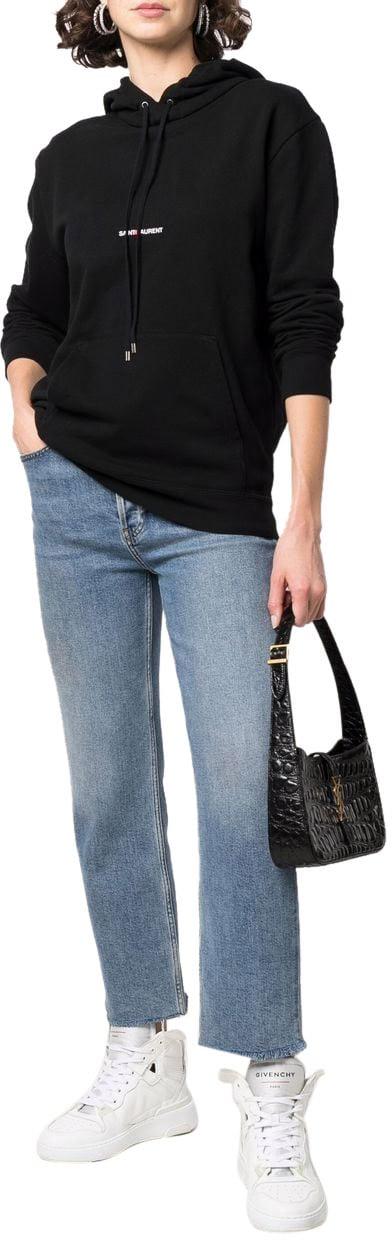  생로랑 리브 고쉬 로고 후드 677256YB2EZ1035 BLACK - SAINT LAURENT