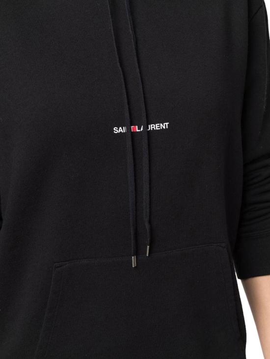  생로랑 리브 고쉬 로고 후드 677256YB2EZ1035 BLACK - SAINT LAURENT