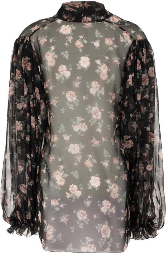 26SS 돌체앤가바나 빈티지 로즈 프린트 쉬폰 탑 F7BL0TIS10RHN5XQ DIVERS - DOLCE & GABBANA